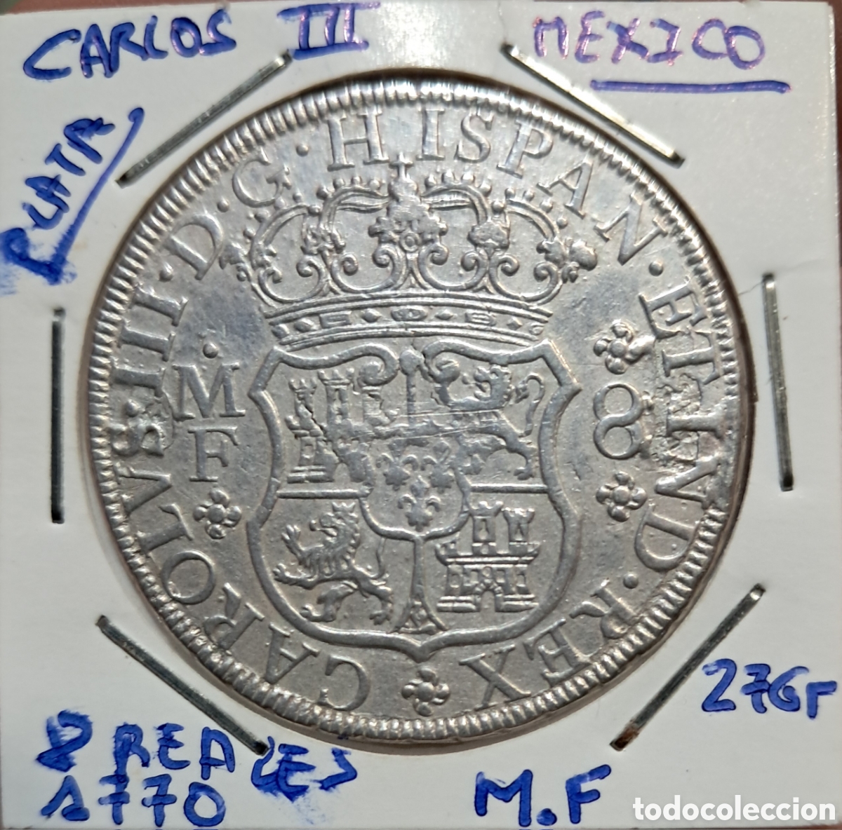 Monedas de Espa&ntilde;a: Moneda 8 reales 1770 - Foto 3
