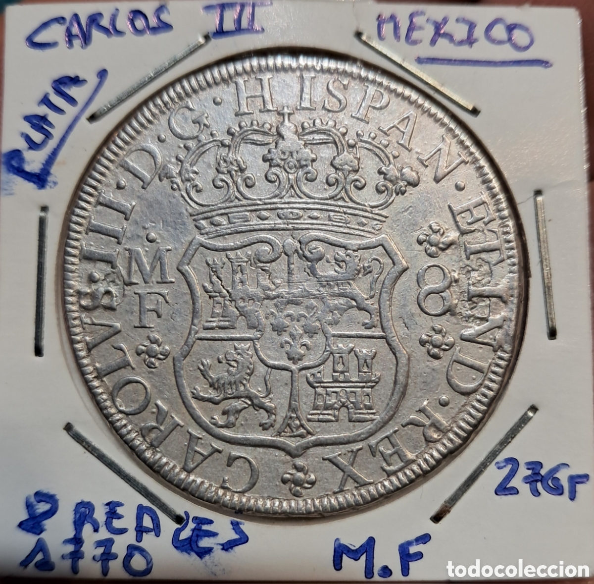 Monedas de Espa&ntilde;a: Moneda 8 reales 1770 - Foto 1
