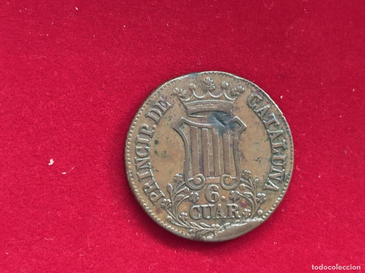 Monedas de Espa&ntilde;a: 6 Cuartos Isabel II, 1837 MBC - Foto 1