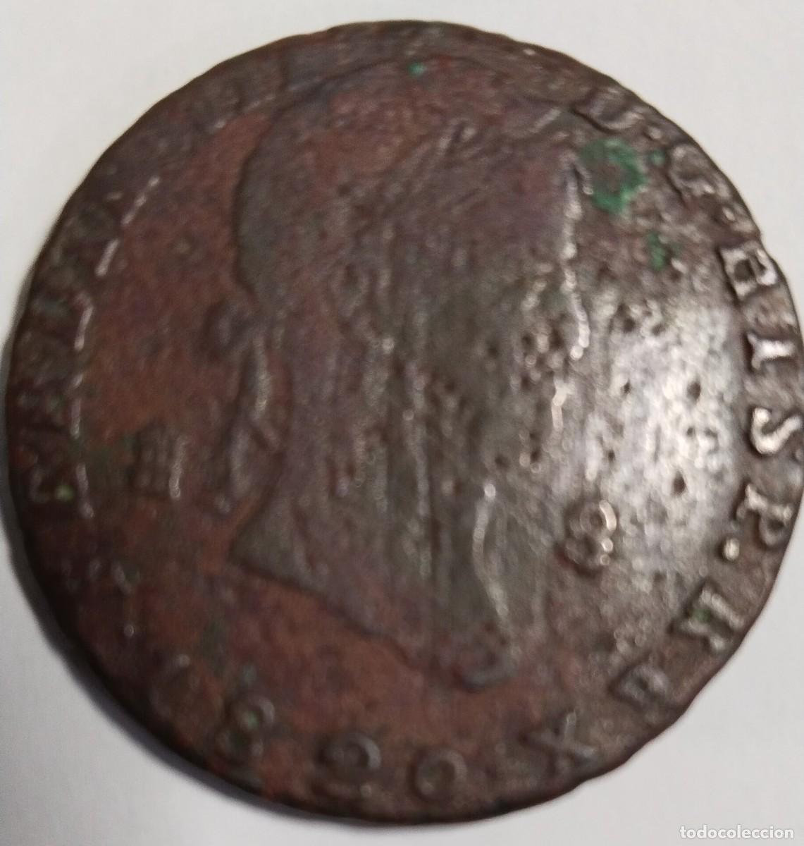 Monedas de Espa&ntilde;a: MONEDA FERNANDO VII 8 MARAVEDIS 1820 - Foto 1