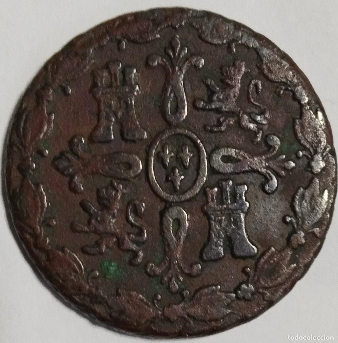 Monedas de Espa&ntilde;a: MONEDA FERNANDO VII 8 MARAVEDIS 1820 - Foto 2