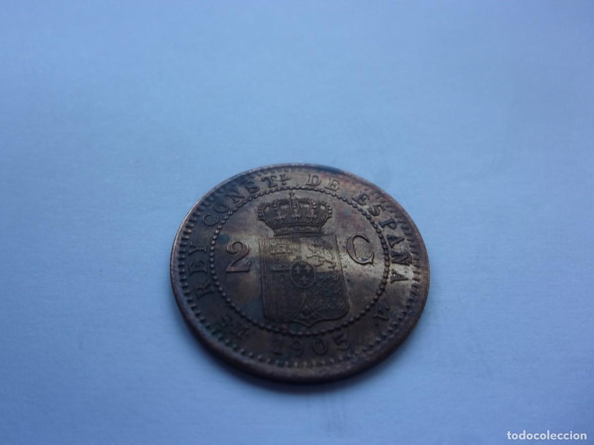 Monedas de Espa&ntilde;a: Espa&ntilde;a 2 c&eacute;ntimos 1905 SMV 10dq25 - Foto 7
