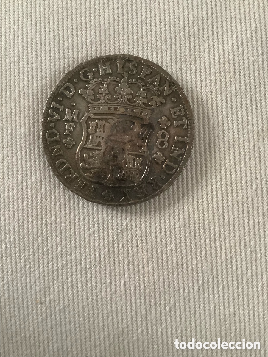 Monedas de Espa&ntilde;a: Moneda de plata 8 reales de 1749 - Foto 2