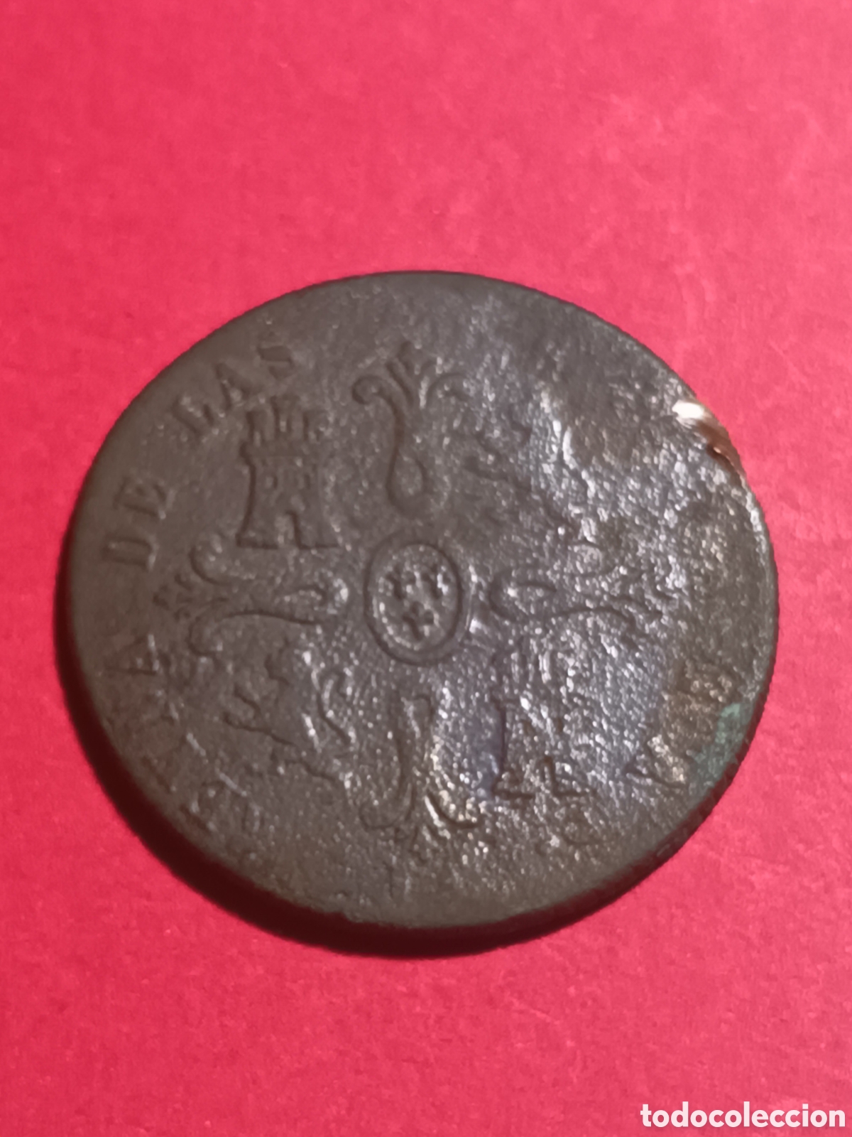 Monedas de Espa&ntilde;a: ISABEL II. 8 MARAVED&Iacute;S DE 1848. JUBIA. - Foto 2