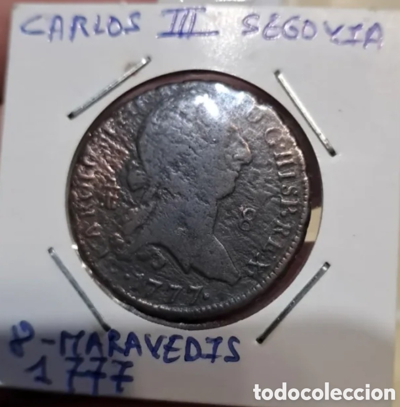 Monedas de Espa&ntilde;a: 8 maravedis 1777,Segovia - Foto 5