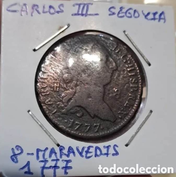 Monedas de Espa&ntilde;a: 8 maravedis 1777,Segovia - Foto 1