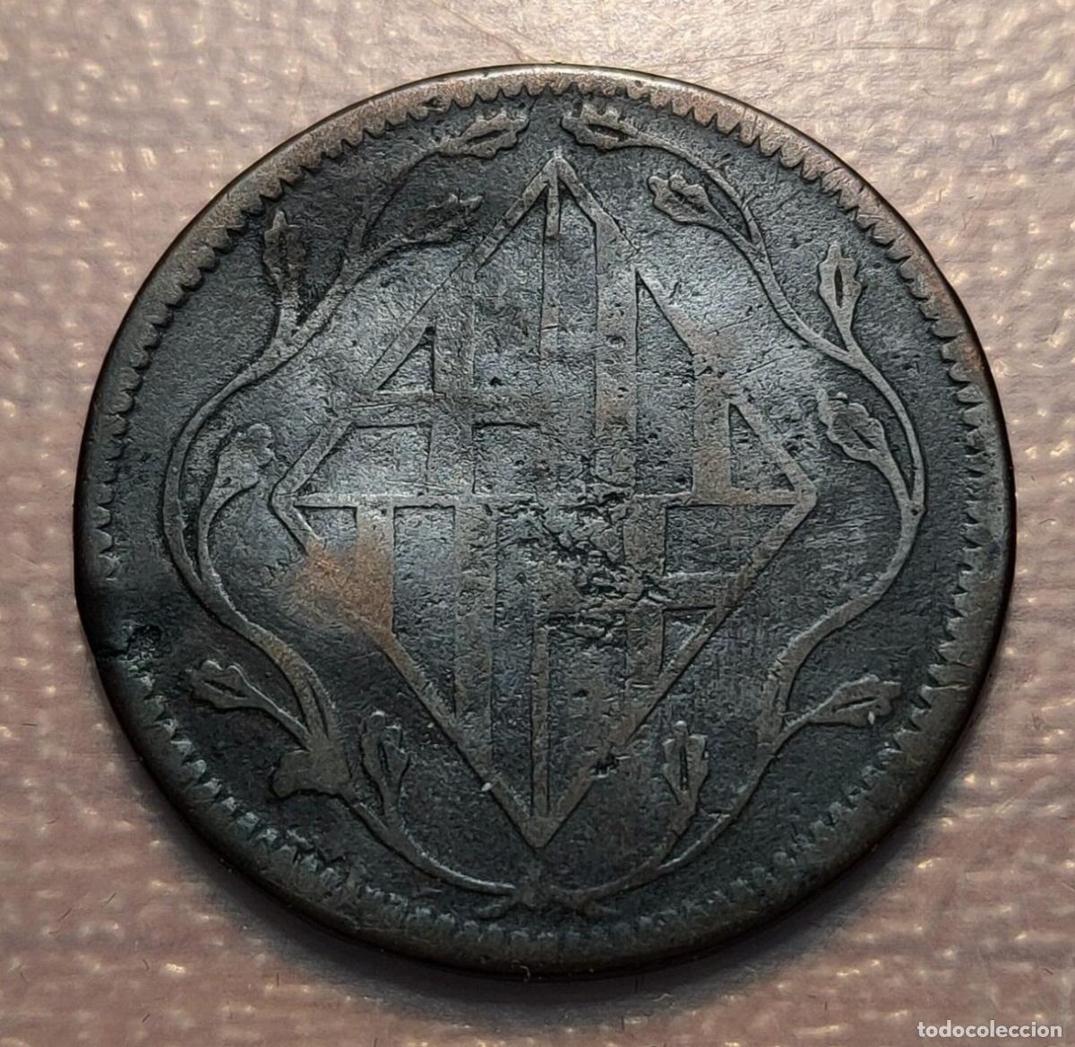 Coins of Spain: ESPA&Ntilde;A CATALU&Ntilde;A NAPOLEONICA 4 CUARTOS 4 QUARTOS 1811