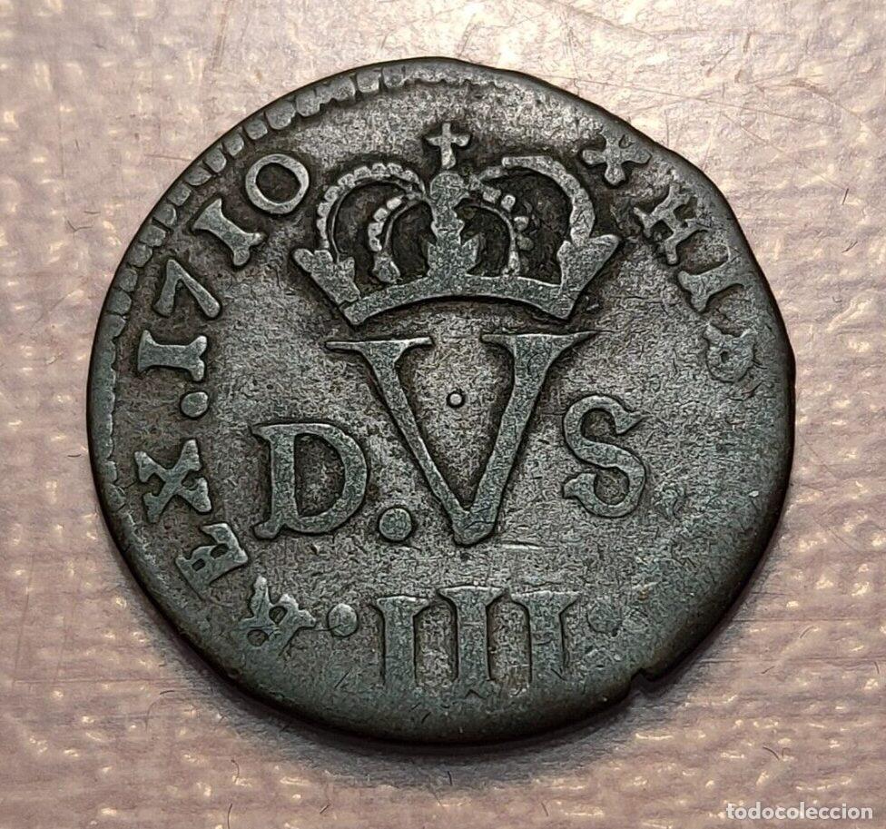 Coins of Spain: ESPA&Ntilde;A VALENCIA FELIPE V TRESETA 1710