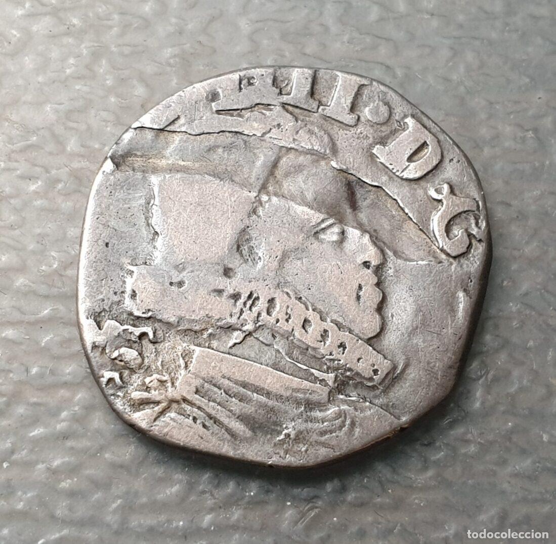 Moedas de Espanha: IMPERIO ESPA&Ntilde;OL NAPOLES FELIPE IV 1 TARI 1622-23 FECHA NO VISIBLE RECORTADA