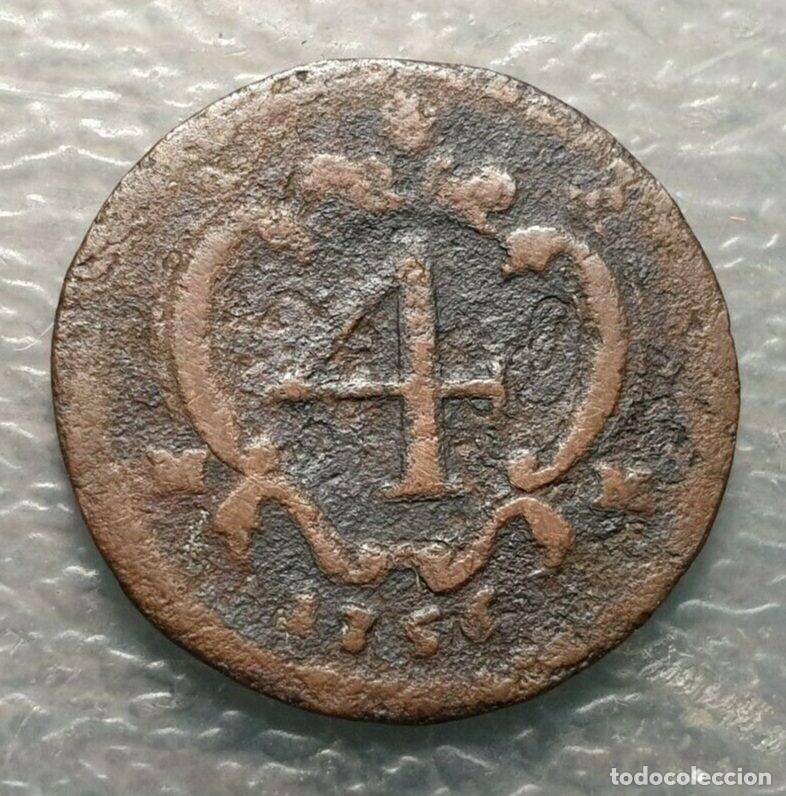 Moedas de Espanha: IMPERIO ESPA&Ntilde;OL NAPOLES CARLOS III 4 CAVALLI 1736 BC ESCASA