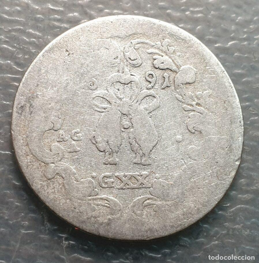 Moedas de Espanha: IMPERIO ESPA&Ntilde;OL NAPOLES CARLOS II 1 TARI 1691 BC