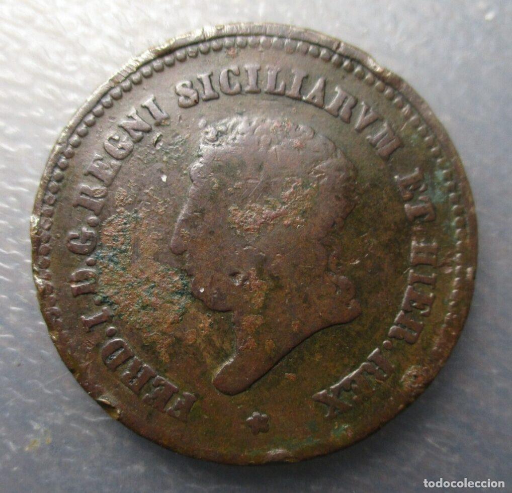 Moedas de Espanha: ITALIA DOS SICILIAS NAPOLES FERDINANDO I INFANTE DE ESPA&Ntilde;A 5 TORNESI 1819