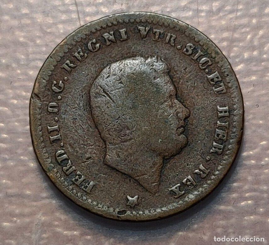 Coins of Spain: ITALIA DOS SICILIAS NAPOLES NAPOLI FERDINANDO II 1 TORNESE 1851