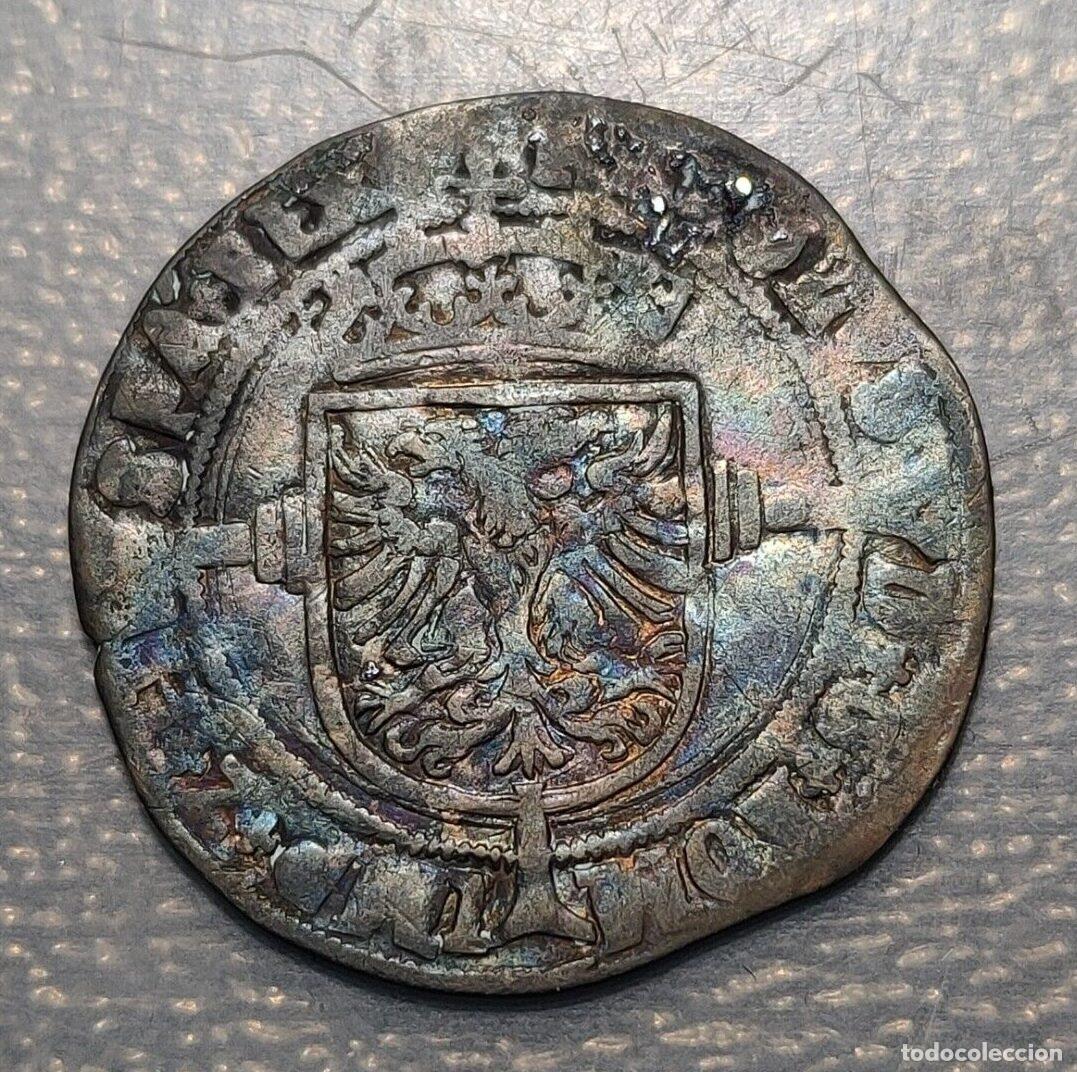 Coins of Spain: IMPERIO ESPA&Ntilde;OL PAISES BAJOS 1/2 ZILVEREN REAAL CECA NO VISIBLE S/F