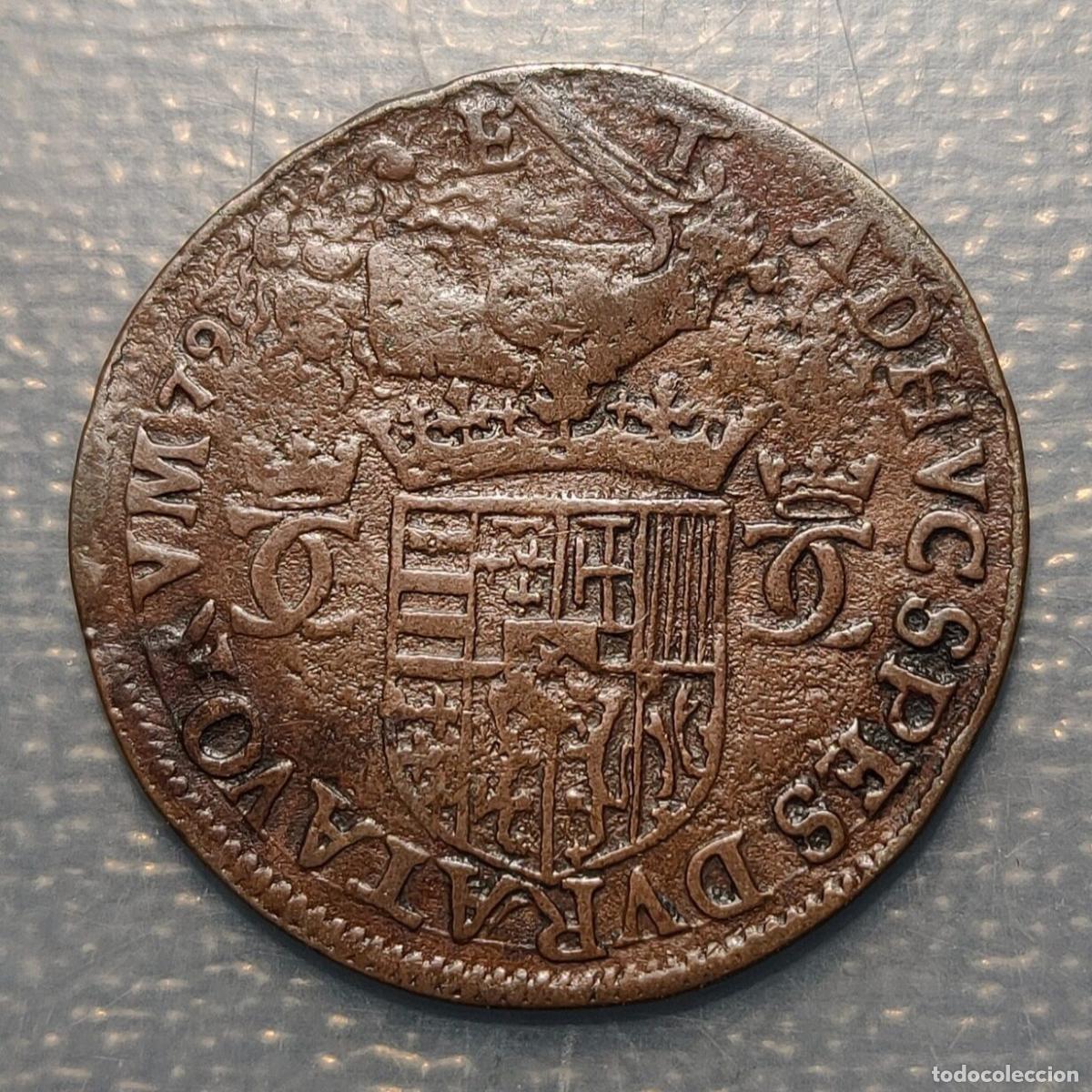 Coins of Spain: IMPERIO ESPA&Ntilde;OL PAISES BAJOS ESPA&Ntilde;OLES CARLOS II JETON 1679 (79)