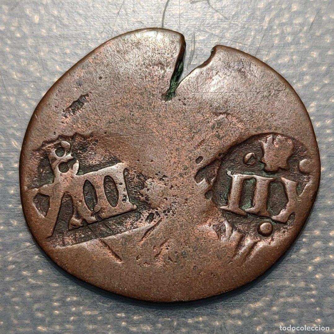 Coins of Spain: ESPA&Ntilde;A SPAIN FELIPE IV RESELLADA XII MARAVEDIS LA CORU&Ntilde;A 1636 VIII MR BURGOS