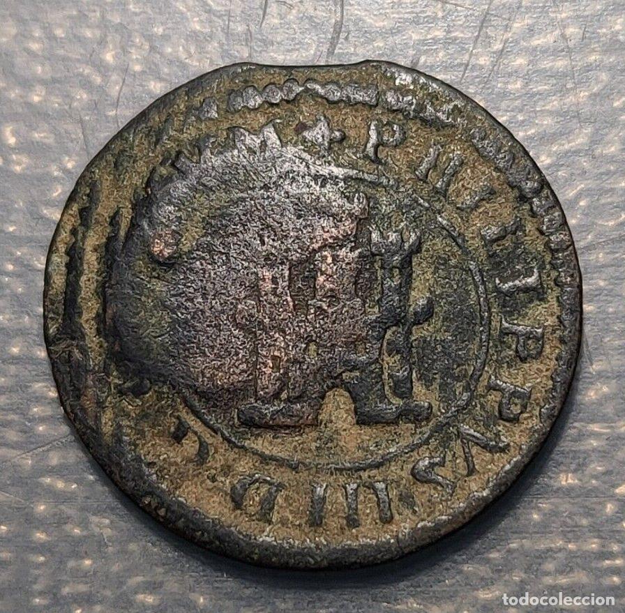 Coins of Spain: ESPA&Ntilde;A SPAIN FELIPE III RESELLADA 8 MARAVEDIS VIII BURGOS S/F SOBRE 2 MR 1601