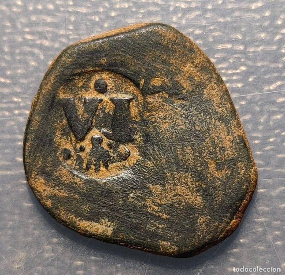 Coins of Spain: ESPA&Ntilde;A FELIPE IV RESELLO 6 MARAVEDIS LA CORU&Ntilde;A 1636
