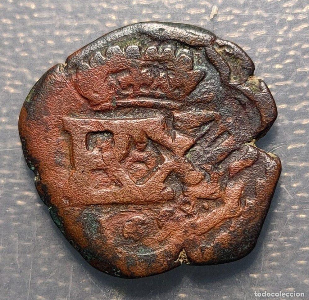 Coins of Spain: ESPA&Ntilde;A FELIPE IV 4 MARAVEDIS RESELLO GRANADA RX G 1658