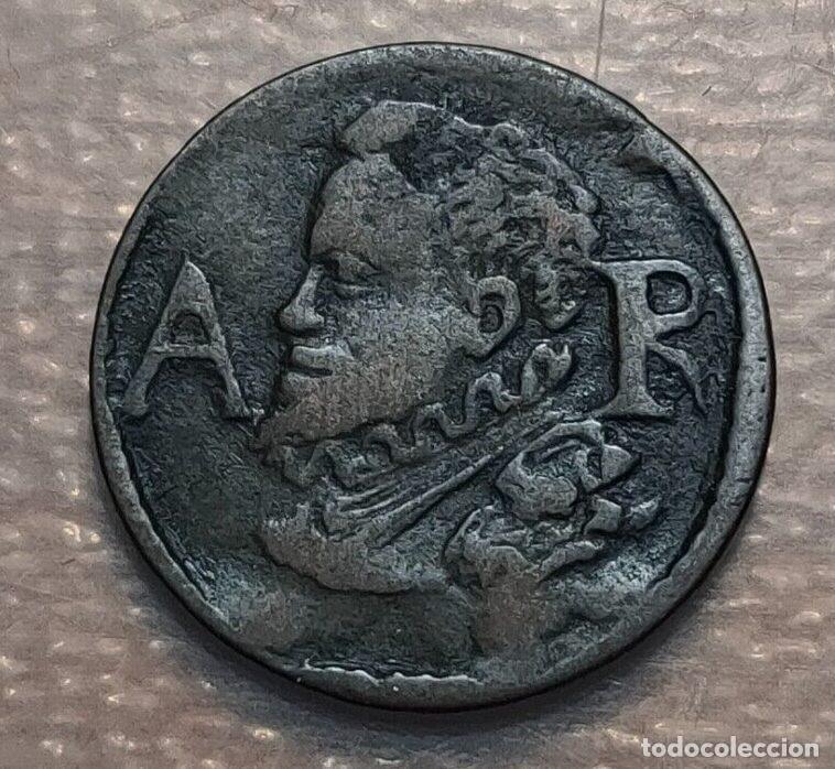 Coins of Spain: ESPA&Ntilde;A BARCELONA FELIPE III ARDIT ARDITE 1614 MBC