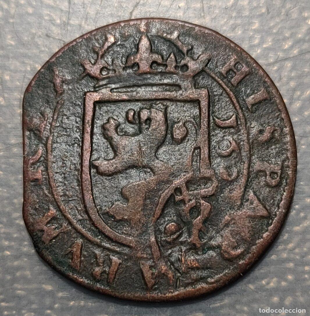 Coins of Spain: ESPA&Ntilde;A FELIPE IV RESELLO XII MARAVEDIS 1641 GRANADA SOBRE 8 MARAVEDIS SEGOVIA