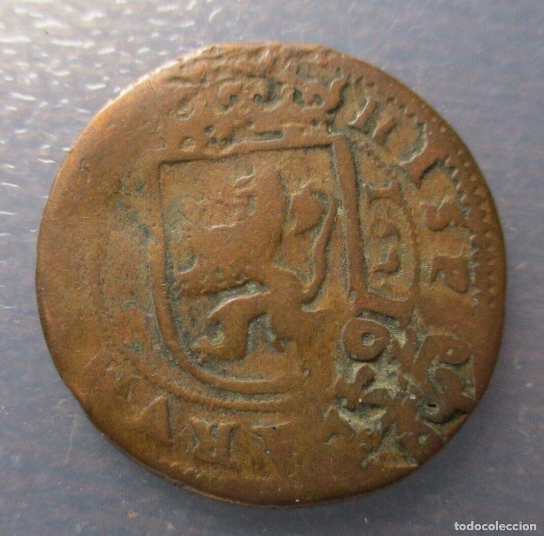 Coins of Spain: FELIPE IV 12 MARAVEDIS RESELLO 1642 CUENCA?