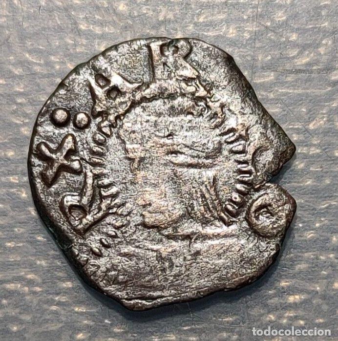 Coins of Spain: ESPA&Ntilde;A SPAIN ZARAGOZA FELIPE IV DINERO S/F SIN FECHA (1621-1665) MBC