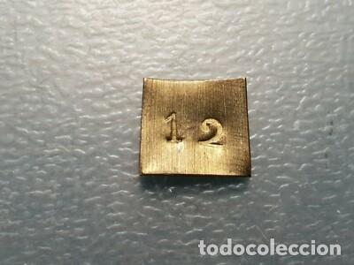 Monedas de Espa&ntilde;a: PONDERAL RECTANGULAR COIN WEIGHT ( 12 ) 0,60 g - Foto 2