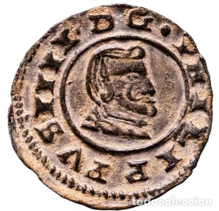 Monedas de Espa&ntilde;a: Felipe IV (1621-1665). 4 maraved&iacute;s. Granada. 1663 - Foto 1