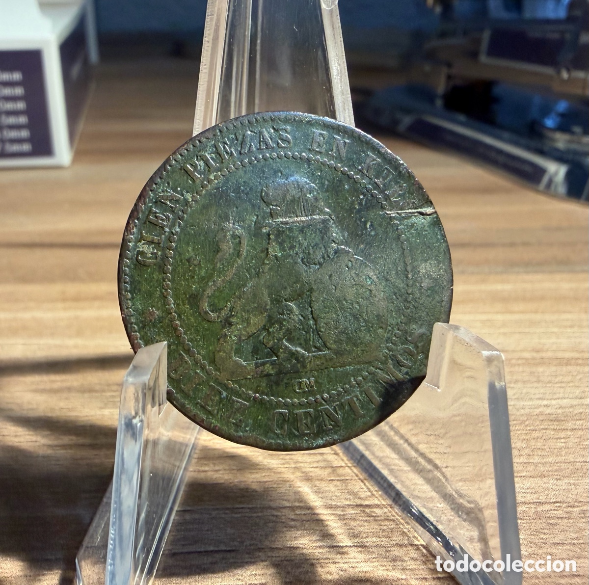 Monedas de Espa&ntilde;a: ESPA&Ntilde;A - 10 C&eacute;ntimos 1870 Gobierno Provisional - Foto 2