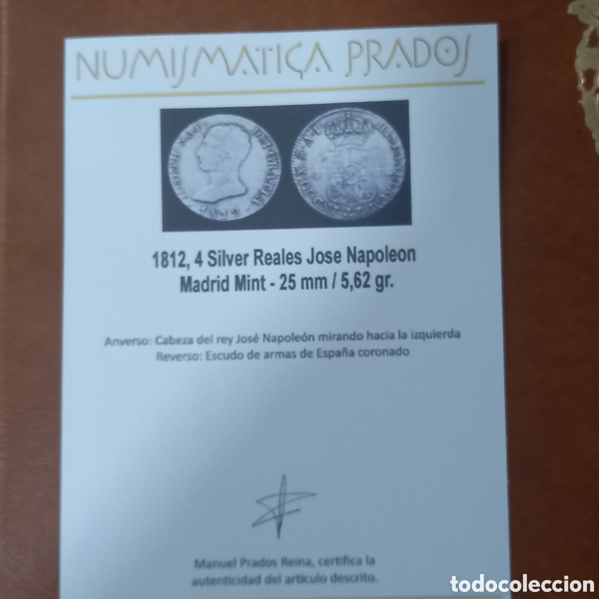 Monedas de Espa&ntilde;a: Espa&ntilde;a 4 reales 1812 Madrid - Foto 3