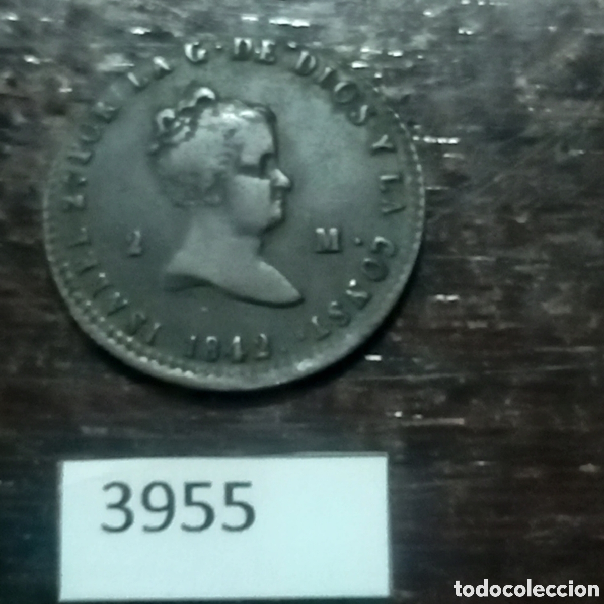 Monedas de Espa&ntilde;a: Espa&ntilde;a 2 maraved&iacute;s 1842 Segovia - Foto 1