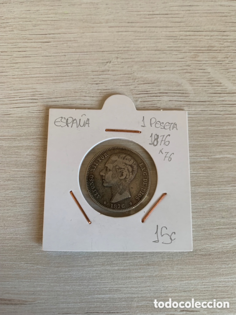 Monedas de Espa&ntilde;a: Moneda 1 peseta 1878 - Foto 1