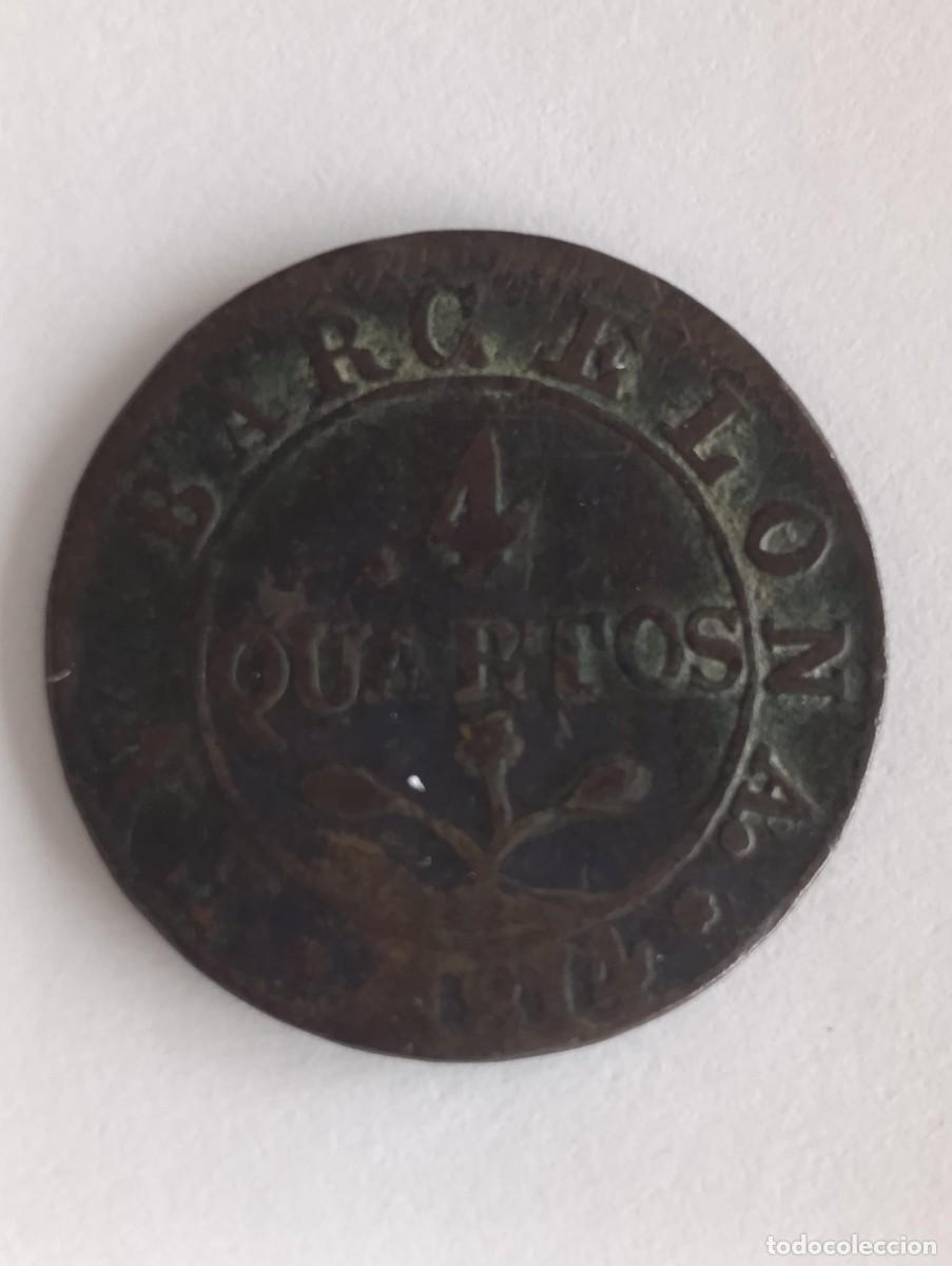 Monedas de Espa&ntilde;a: Moneda 4 Cuartos 1814 Principado de Catalu&ntilde;a - Foto 1
