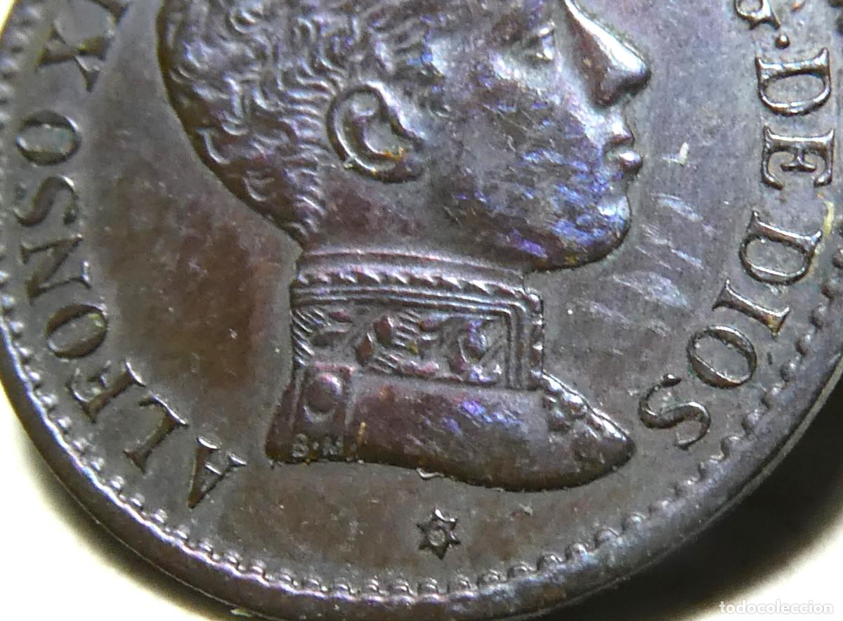 Monedas de Espa&ntilde;a: MONEDA DE ALFONSO XIII 1 CENTIMO DE 1906 * 6 SLV - Foto 2