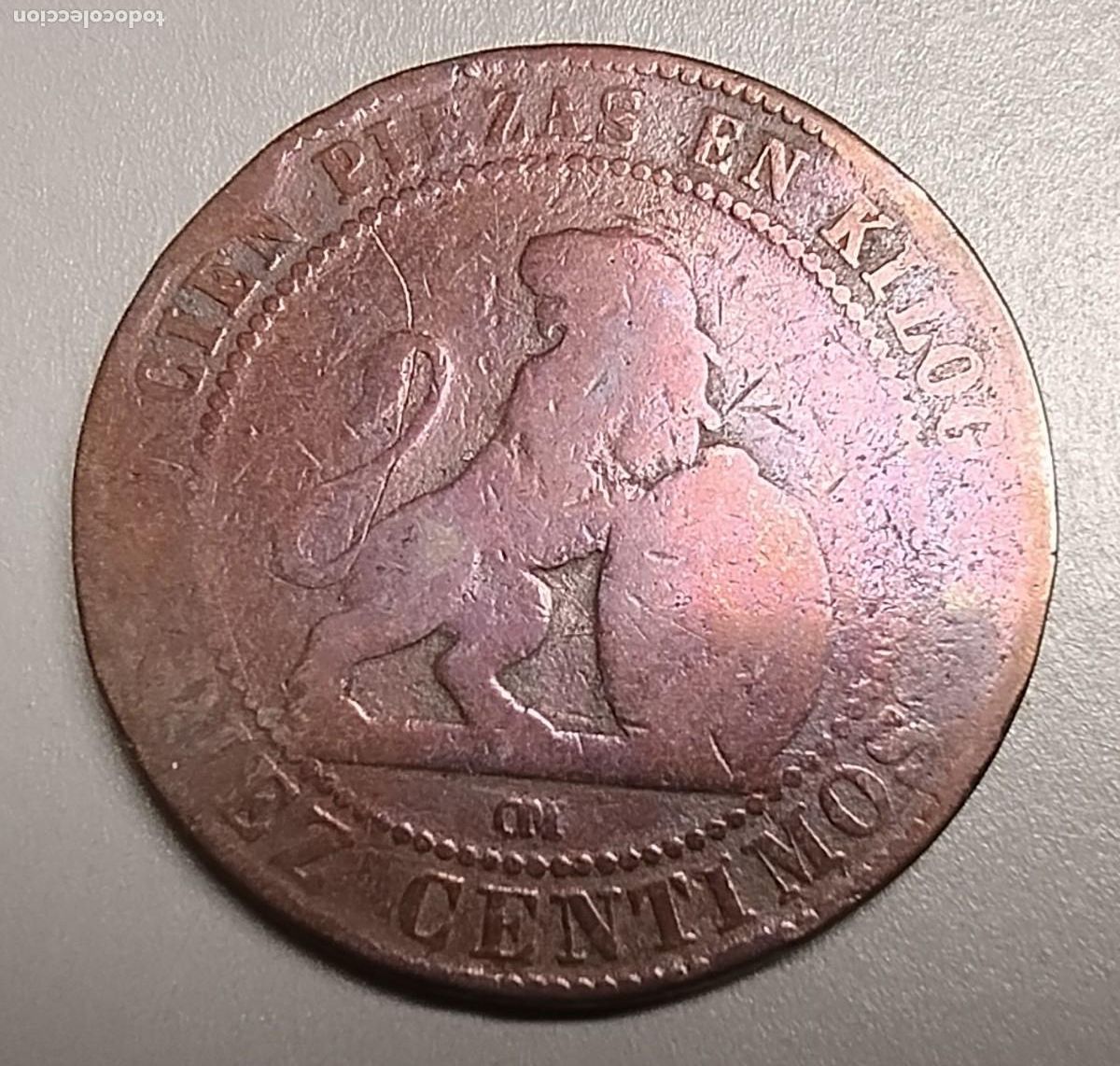 Monedas de Espa&ntilde;a: MONEDA 10 CENTIMOS COBRE GOBIERNO PROVISIONAL 1870 - Foto 1