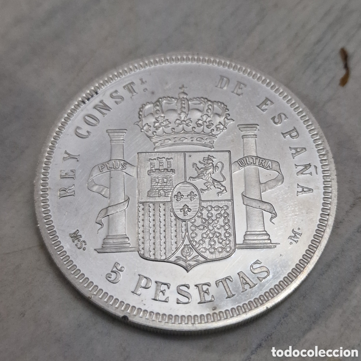 Monedas de Espa&ntilde;a: 5 pesetas plata de 999 - Foto 3
