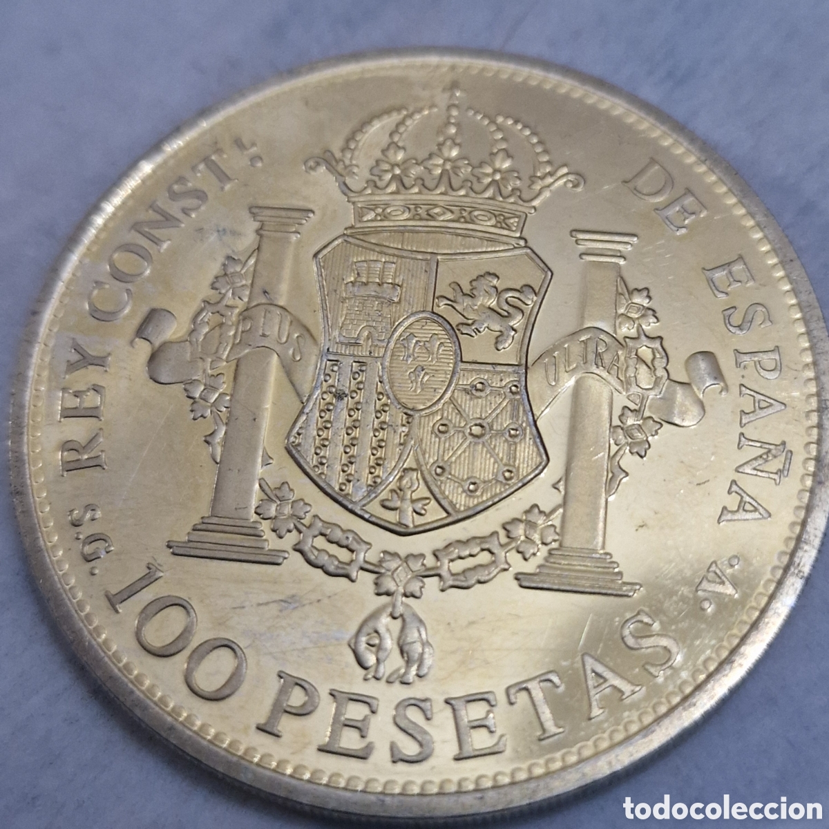 Monedas de Espa&ntilde;a: Moneda de 100 pesetas 1897 plata 925 - Foto 4