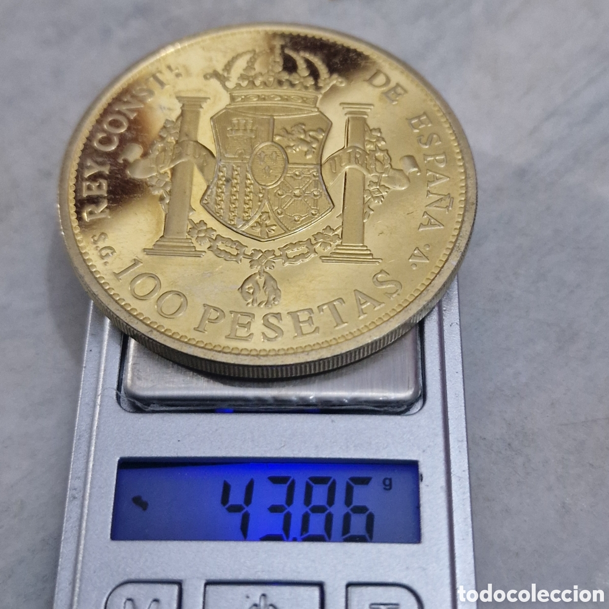 Monedas de Espa&ntilde;a: Moneda de 100 pesetas 1897 plata 925 - Foto 1