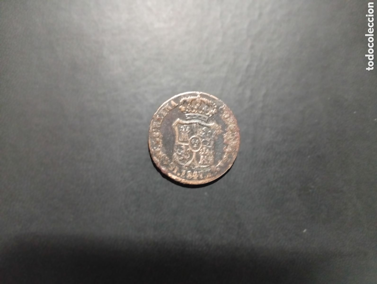 Monedas de Espa&ntilde;a: Moneda de 3 quartos 1841 - Foto 4