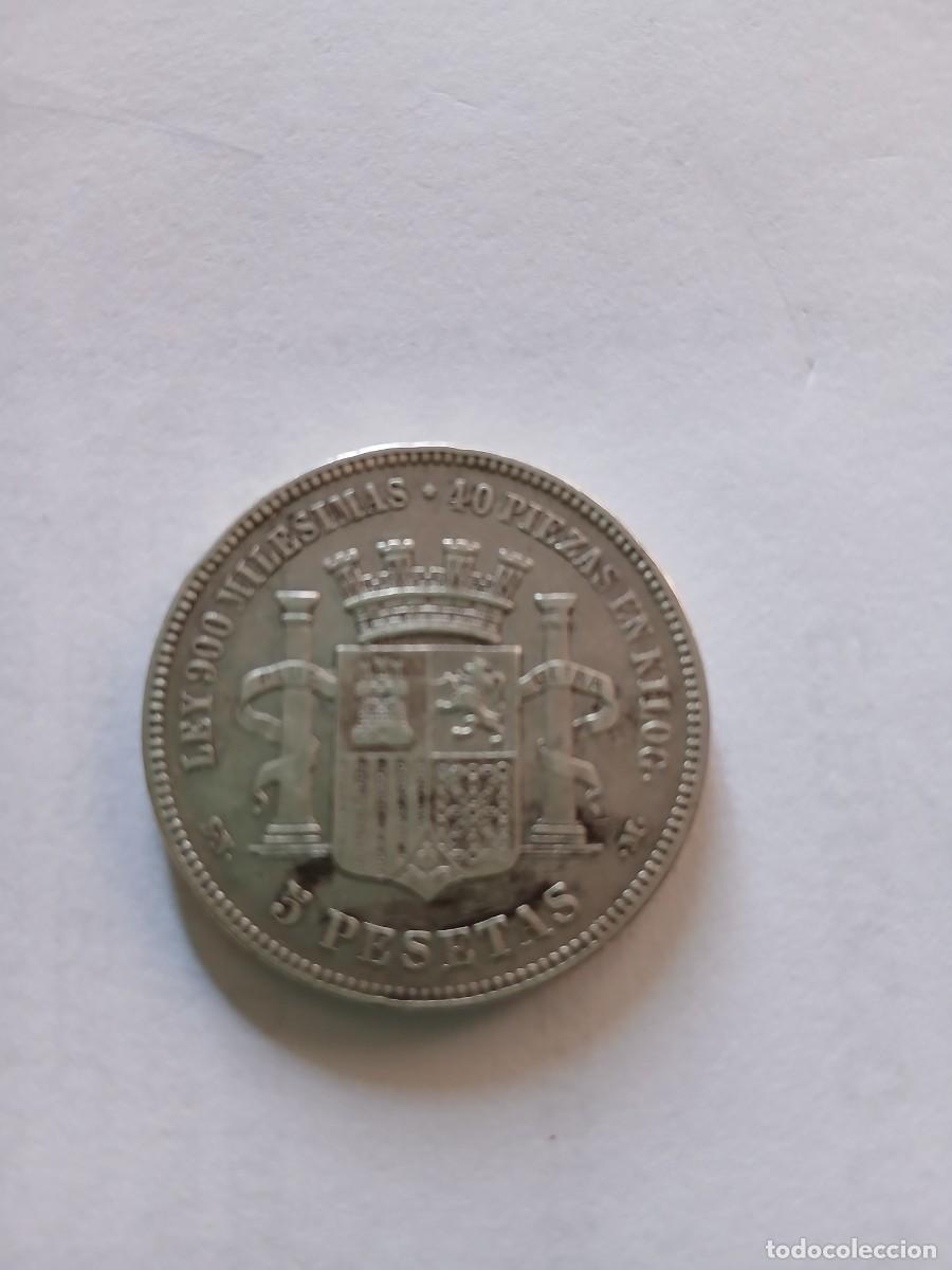 Monedas de Espa&ntilde;a: 5 pesetas de 1870 , duro de plata - Foto 2