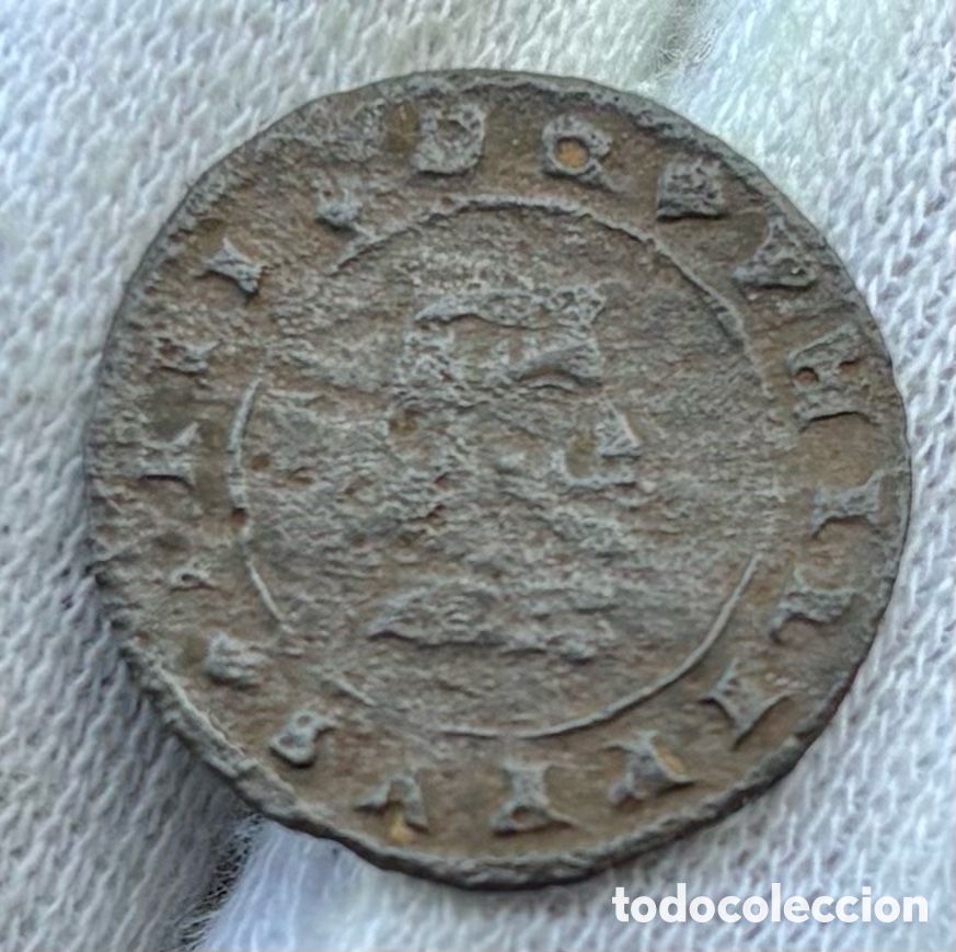 Monedas de Espa&ntilde;a: Moneda 8 Maravedis 1663 GRANADA. FELIPE IV - Foto 1