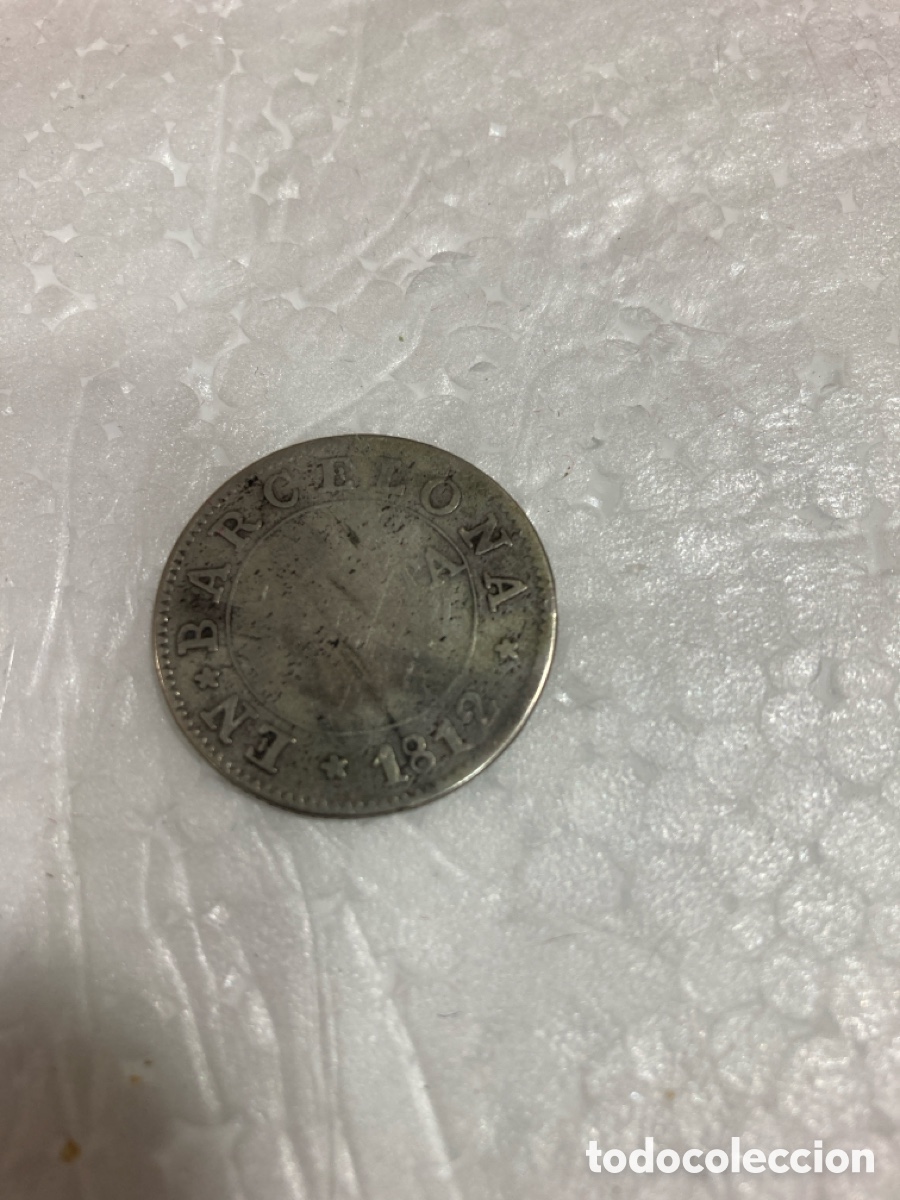 Moedas de Espanha: 1 PESETA BARCELONA 1812 OCUPACI&Oacute;N NAPOLE&Oacute;NICA
