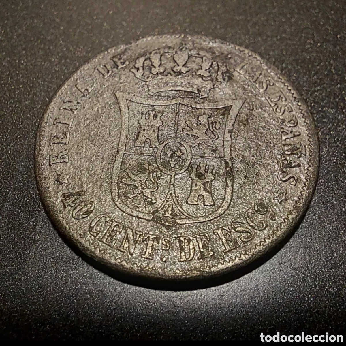 Monedas de Espa&ntilde;a: 40 ctm. de Isabel II - Foto 2