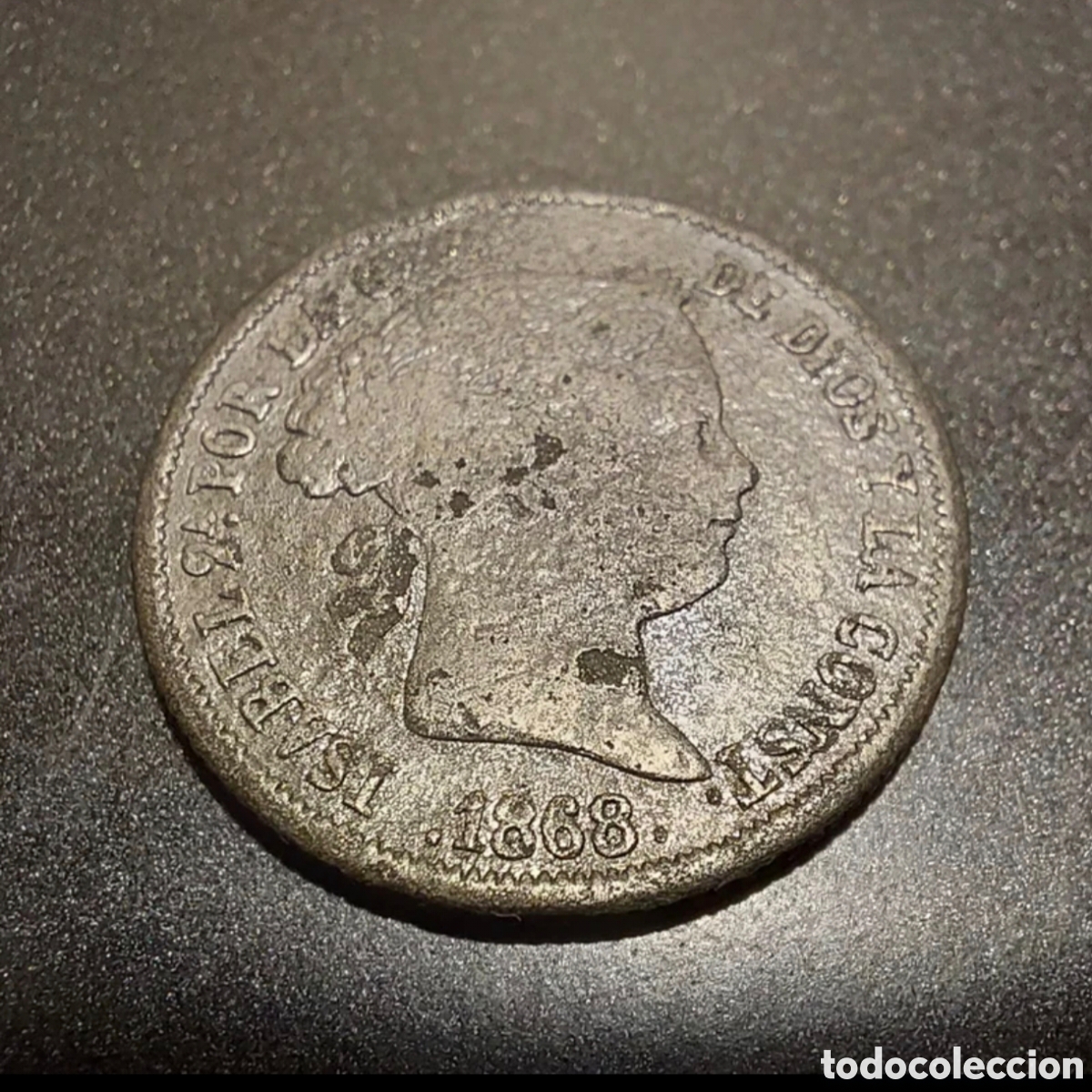 Monedas de Espa&ntilde;a: 40 ctm. de Isabel II - Foto 1
