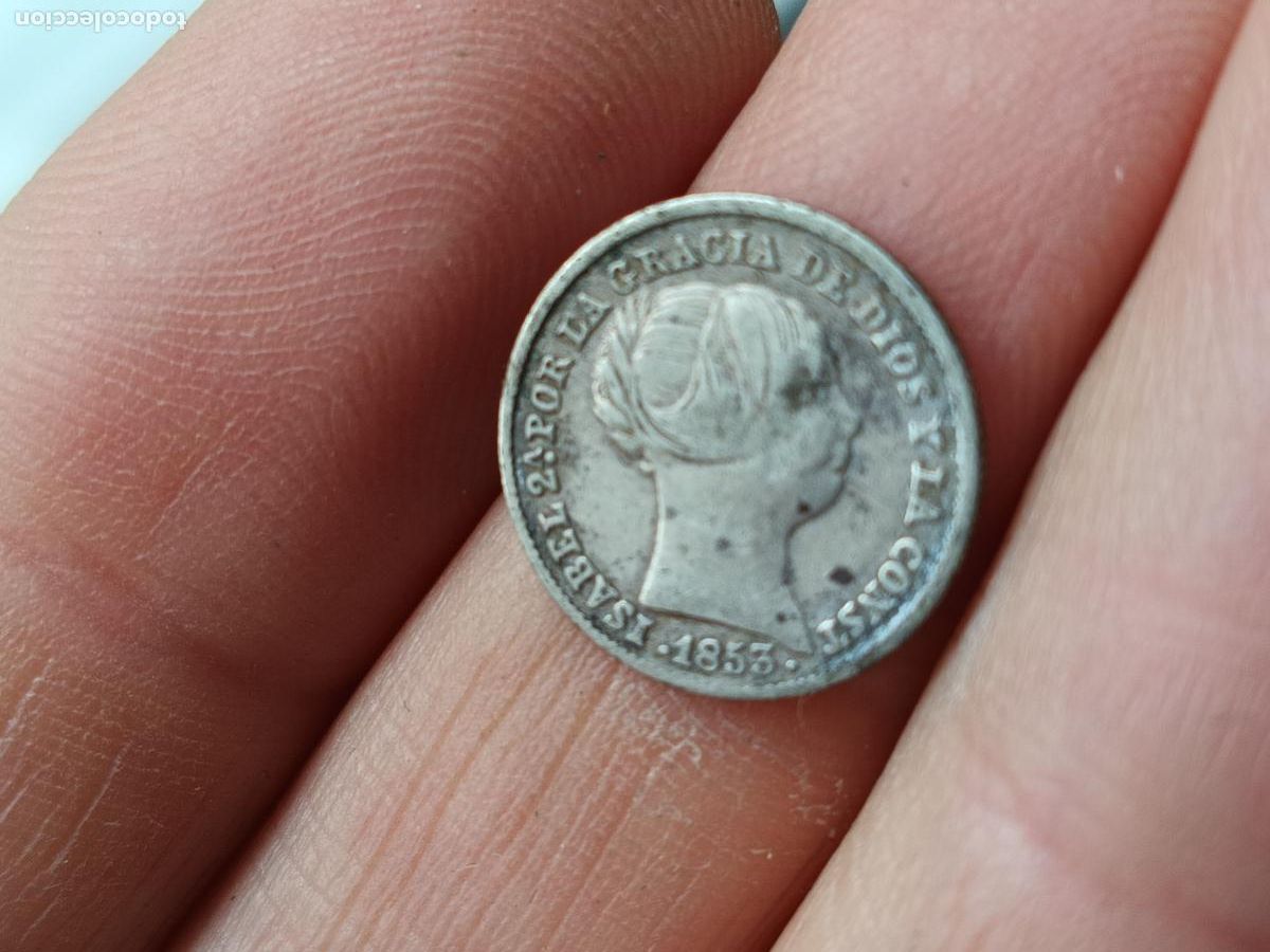 Monedas de Espa&ntilde;a: Real de plata de 1853. Isabel II - Foto 1