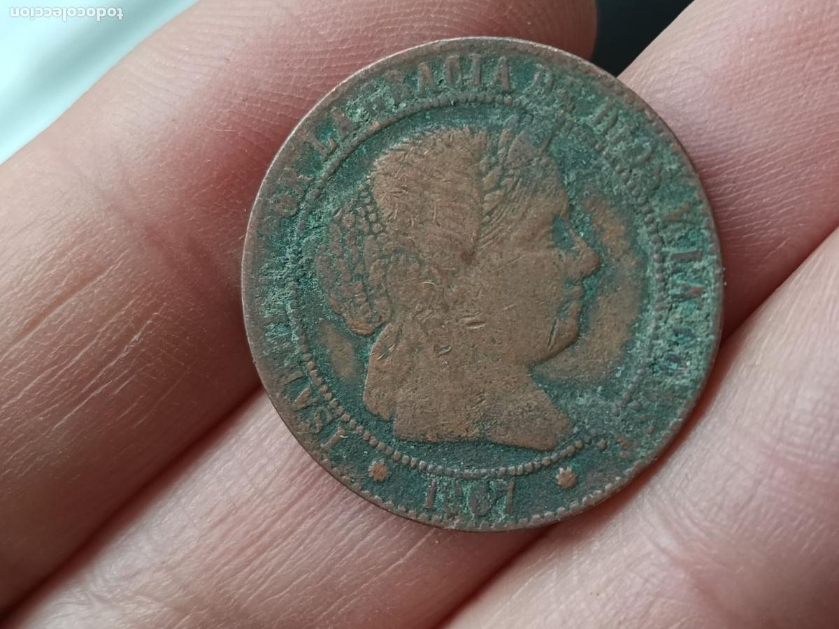 Monedas de Espa&ntilde;a: 2&frac12; Centimos de Escudo - Isabel II - Foto 1