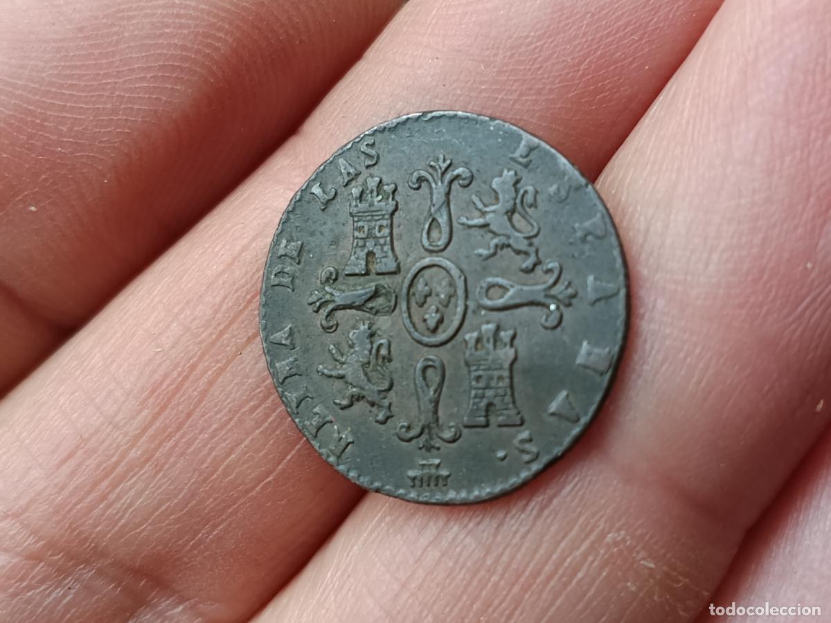 Monedas de Espa&ntilde;a: 2 MARAVEDIS ISABEL II SEGOVIA 1845 - Foto 2