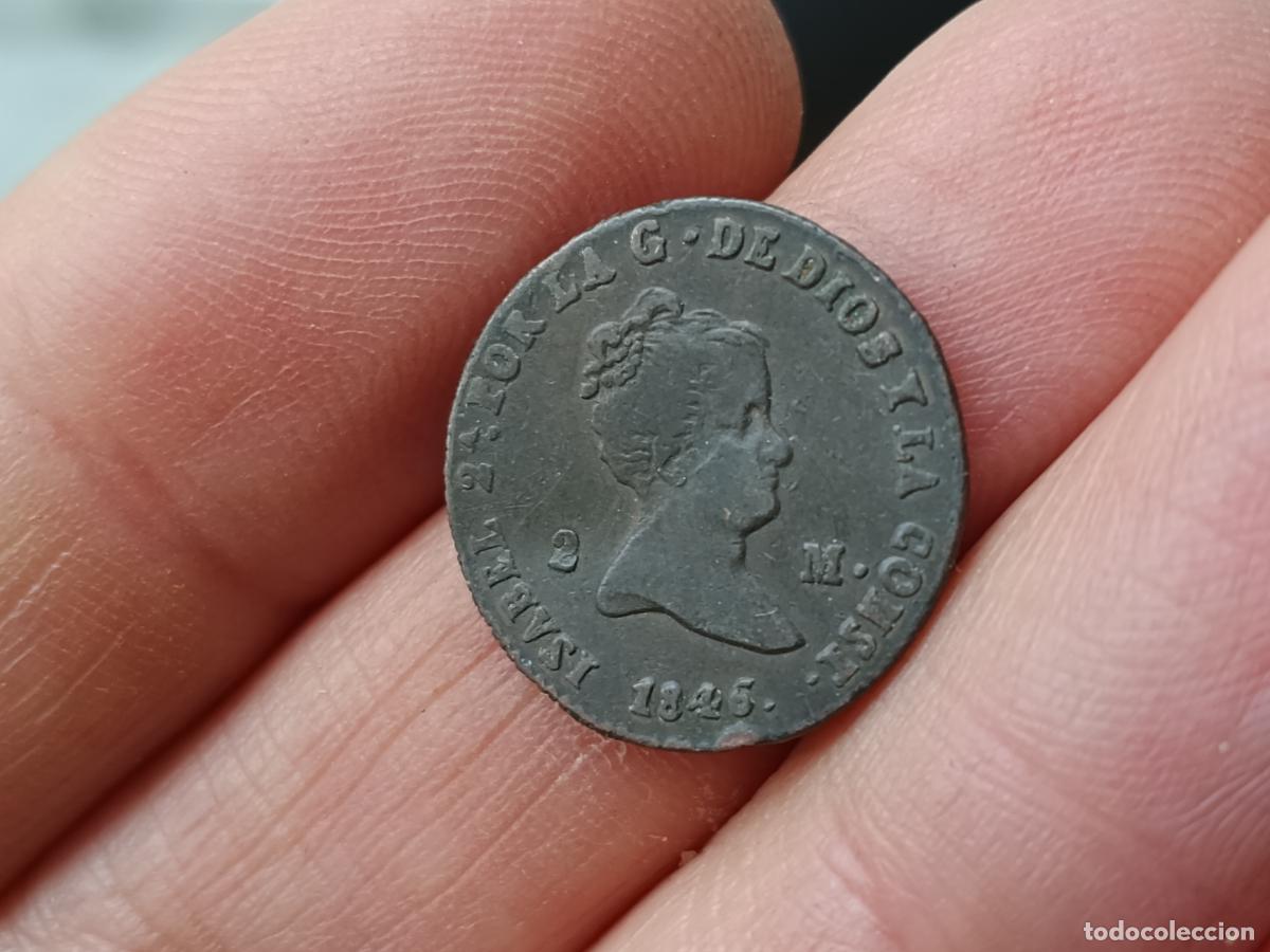 Monedas de Espa&ntilde;a: 2 MARAVEDIS ISABEL II SEGOVIA 1845 - Foto 1