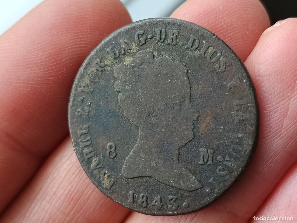 M&uuml;nzen von Spanien: 8 Maravedis 1843 - Segovia